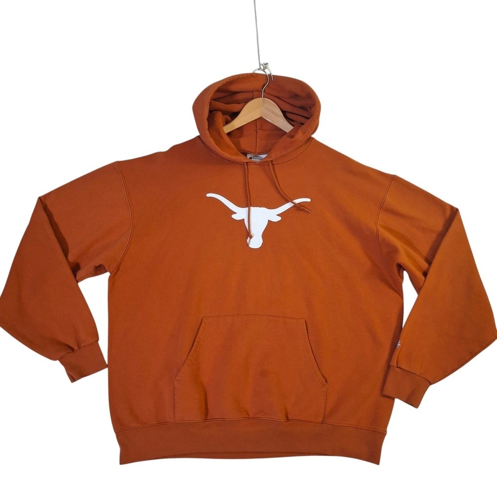 Champion Texas Longhorns Hoodie Mens XL Burnt Orange NCAA Sweatshirt